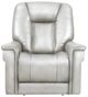 BarcaLounger® Sanibel Rainer Dove Leather Power Recliner-3