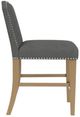 Riverside Furniture Mix-N-Match Slate Clipped Top Upholstered Dining Stool -3