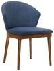 Armen Living Juno 2-Piece Blue Dining Side Chairs-0