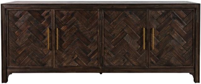 Jofran Inc. Gramercy Dark Chevron 4-Door Accent Cabinet-2