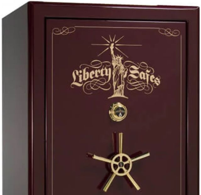 Liberty Safe Presidential Burgundy Gloss 40 Mechanical Lock Gun Safe-1
