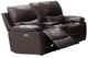 Mazin Furniture Gilbert Brown Power Reclining Loveseat with Center Console-1