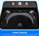 Midea® Metallic Gray Agitator Top Load Washer and Electric Dryer Laundry Pair-4