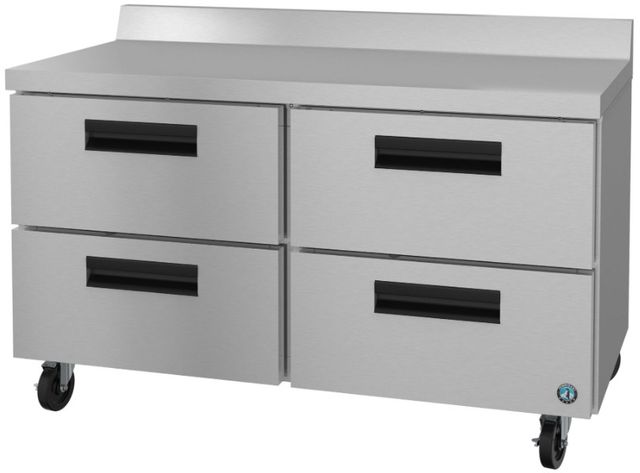 Hoshizaki Steelheart® 48" 12 Cu. Ft. Stainless Steel Two Section Worktop Freezer with Stainless Drawers-2
