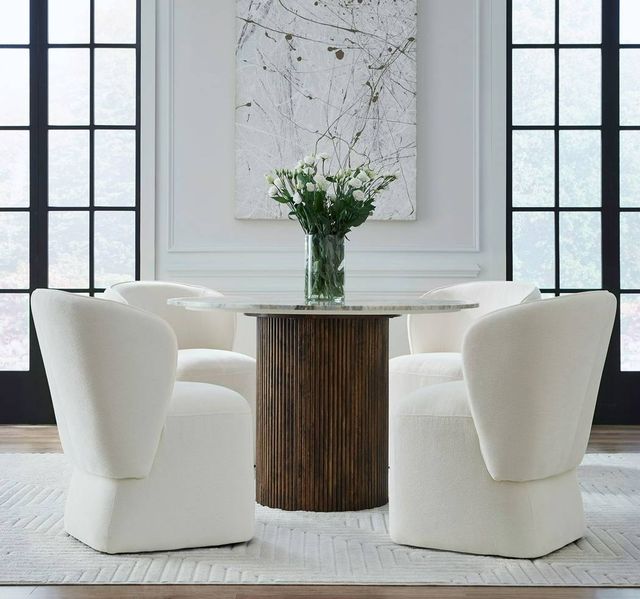 Liberty Furniture 4-Piece Ivory Shelter Side Panels Chair Set-1