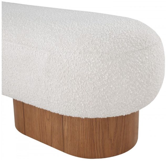 Meridian Furniture Robertson Cream/Walnut Bench-3