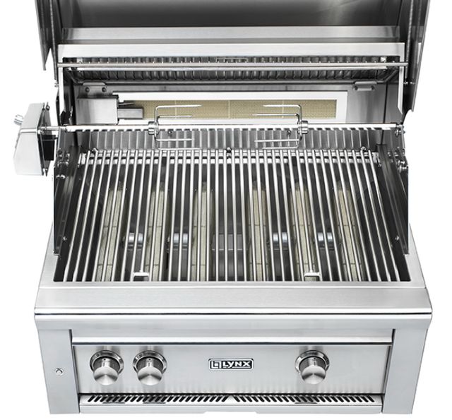 LYNX® Professional 3-Burner Stainless Steel Freestanding Liquid Propane Grill with Trident Infrared Burners and Rotisserie-4
