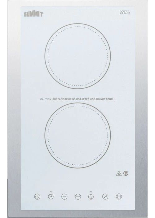 Summit® 15" White Electric Cooktop-1