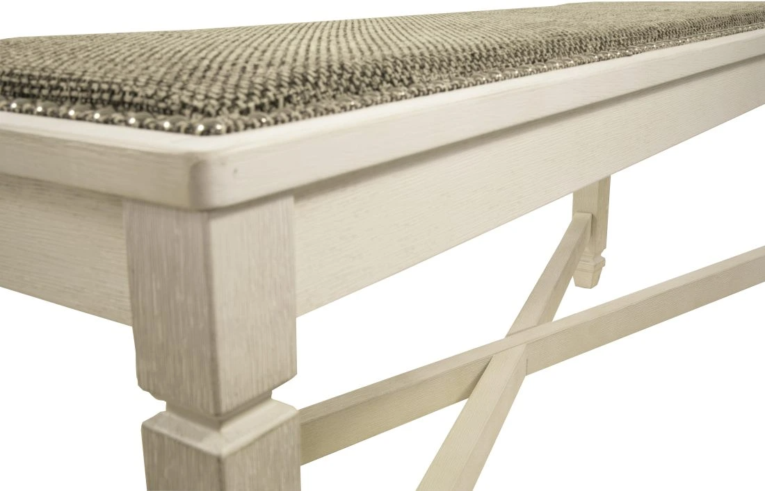Signature Design by Ashley Bolanburg Extra Large Upholstered Dining Room Bench - Thumbnail 5
