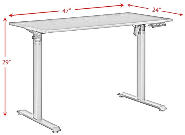 Elements International Oakland Black Desk-2