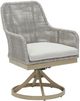 Signature Design by Ashley® Seton Creek 2-Piece Gray Aluminum/Resin Outdoor Dining Swivel Chair-2
