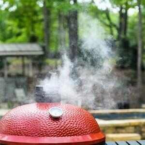 Kamado Joe® Big Joe III 58" Red Freestanding Charcoal Grill-4