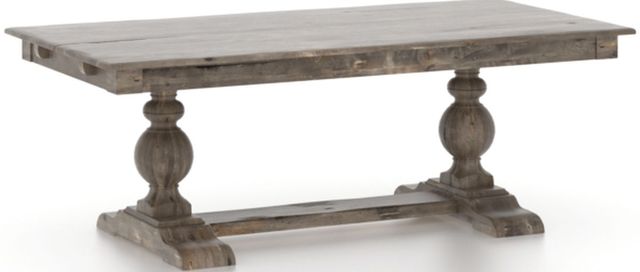 Canadel Customizable Champlain Shadow Washed Rectangular BT Base Dining Table-0