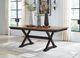 Signature Design by Ashley® Wildenauer Black/Brown Rectangular Dining Room Extendable Table-1