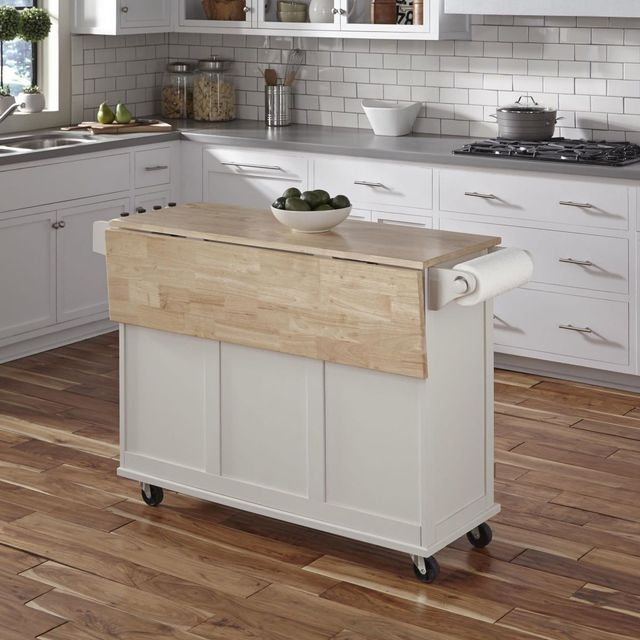 homestyles® Dolly Madison White Kitchen Cart-4