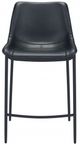 Zuo Modern Magnus Set of 2 Black Bar Chairs-2