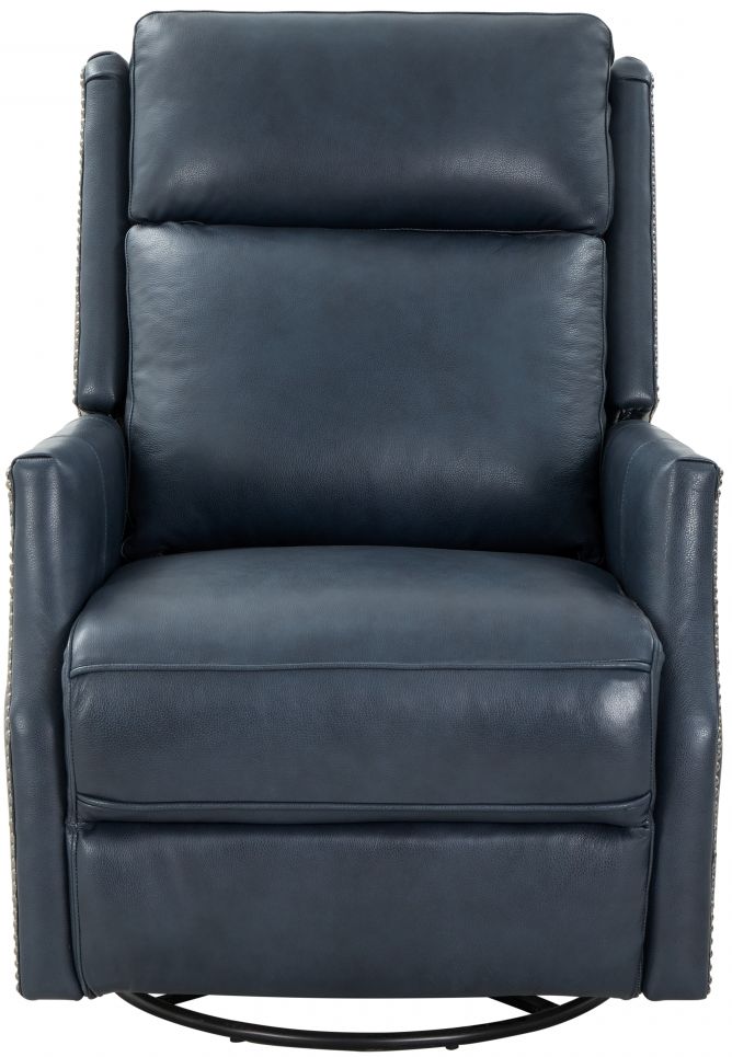 BarcaLounger Cavill Barone Navy Blue Power Swivel Glider Recliner