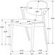 Coaster® Malone 5-Piece Dark Walnut/Gray Dining Set-3
