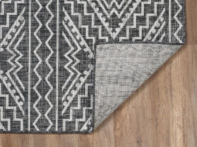 KAS Rugs Provo Black Quinn 5'x8' Area Rug-2