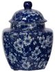 A & B Home Blue/White Leith Decorative Jars-1