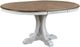 Winners Only® Highland Brown Top Dining Table with Antique White Pedestal Base-0