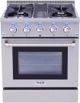 Thor Kitchen® 30" Stainless Steel Pro Style Dual Fuel Range-1