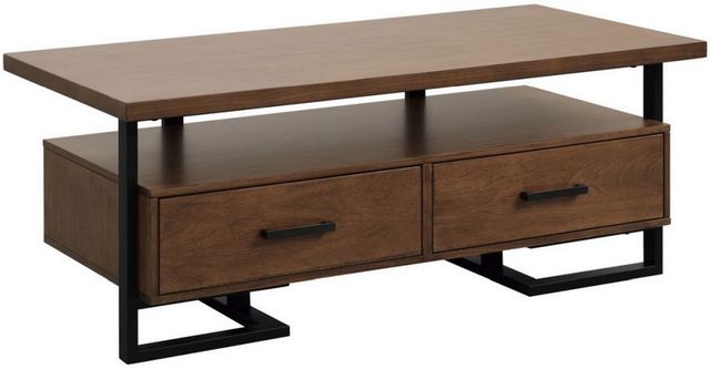 Mazin Furniture Sedley Walnut Cocktail Table-0
