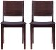 Linon Kentucky 2-Piece Espresso Brown Dining Chair Set-3