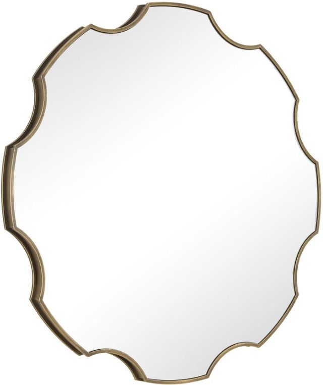 Uttermost® Gearing Up Antiqued Golden Bronze Mirror-4