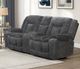 New Classic® Home Furnishings Stanwick Gray Power Reclining Loveseat with Power Footrest-1
