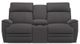 La-Z-Boy® Talladega Shitake Leather Reclining Loveseat with Console-1