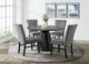 Elements International Bellini 5-Piece Grey Round Dining Set-2