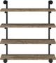 Coaster® Elmcrest Black/Grey Driftwood 40" Wall Shelf-0
