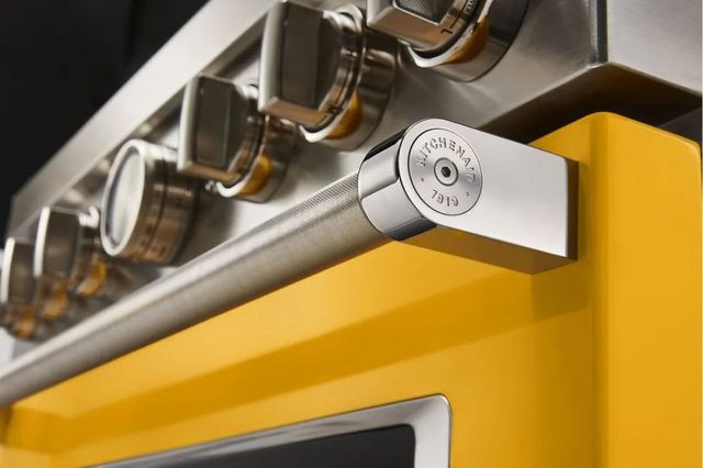 KitchenAid® 36" Yellow Pepper Pro Style Dual Fuel Range-4