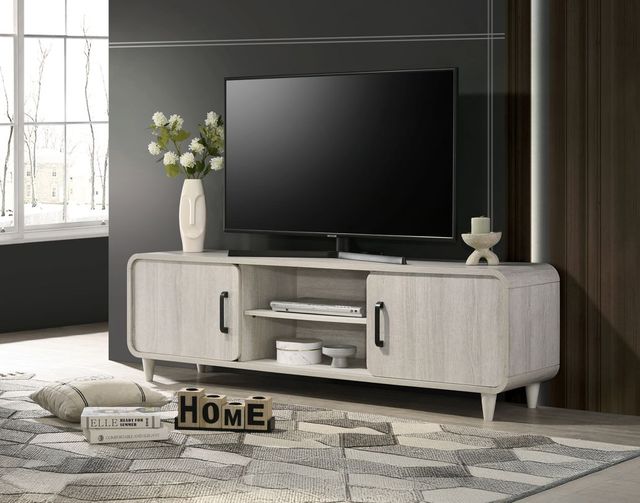 Crown Mark Nyomi White TV Stand-1