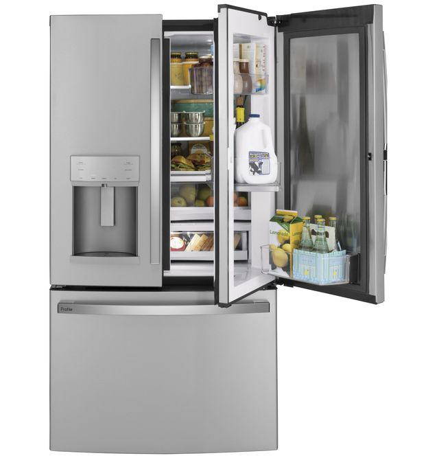 GE Profile™ 36 in. 27.7 Cu. Ft. Fingerprint Resistant Stainless Steel French Door Refrigerator-5