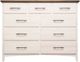 Mako Wood Furniture Sophia Beige/Brown 9-Drawer Dresser-0