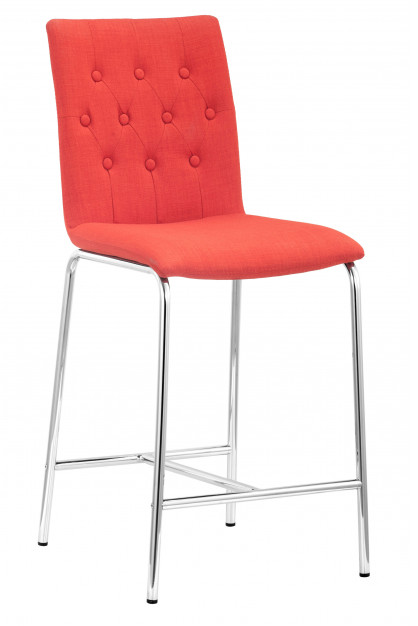 Zuo® Modern Uppsala Tangerine Counter Chair-0