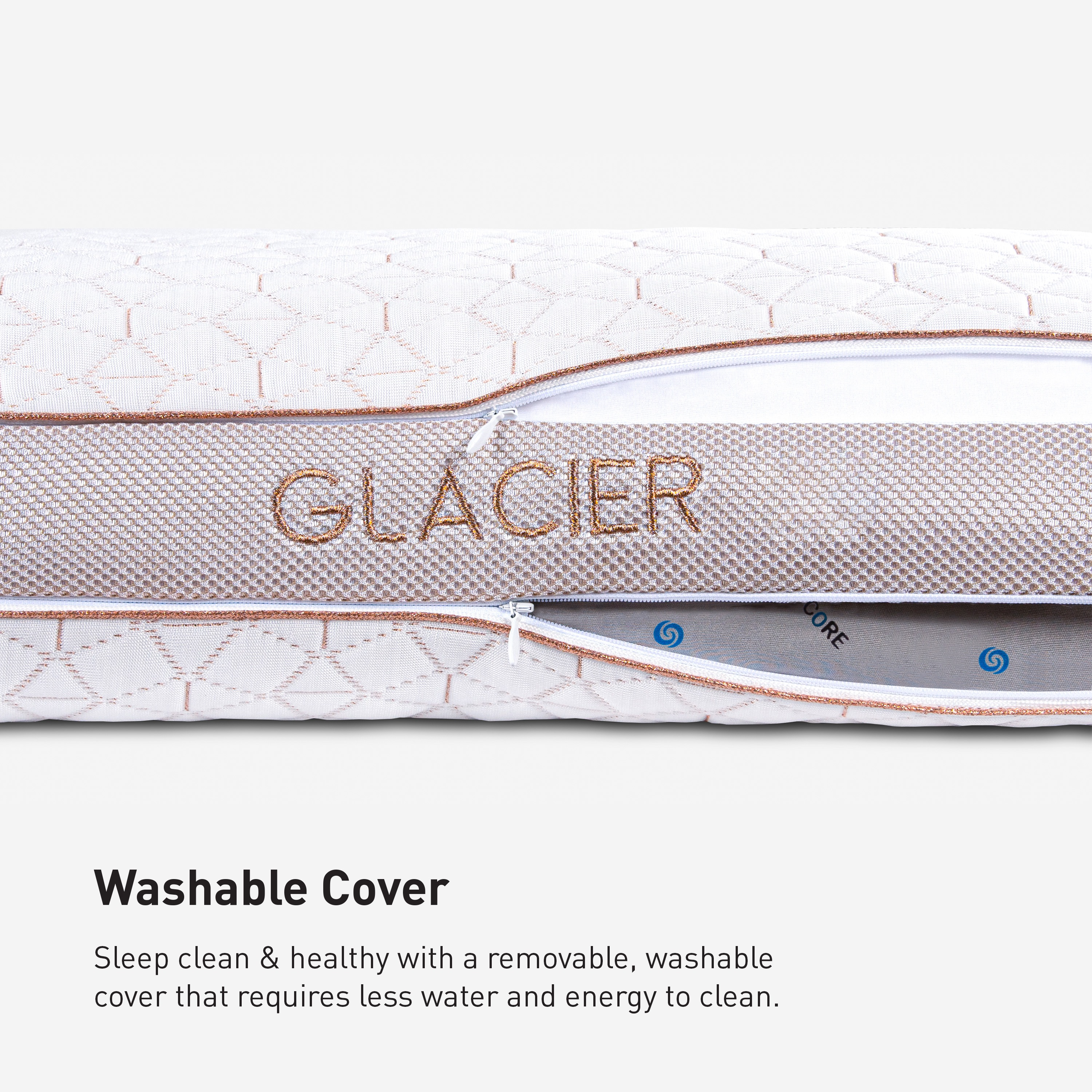 BEDGEAR Glacier 3.0 Pillow with Boost Dual Sided Comfort - Thumbnail 5