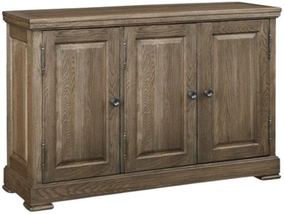 Bassett® Furniture Customizable BenchMade Hawkins 3-Door Oak Huntboard-0