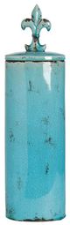 A & B Home Cora Blue Jar-0