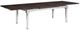 Emerald Home Mountain Retreat Dark Mocha Dining Table Antique White Base-3