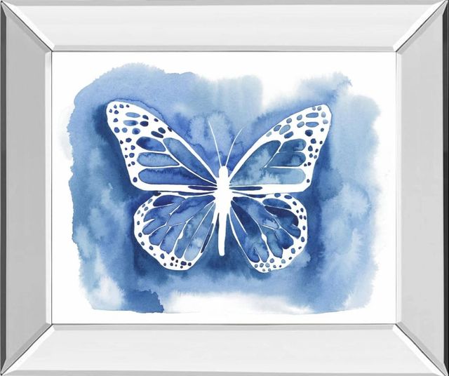 Classy Art Butterfly Inkling I by Grace Popp Mirror Framed Wall Art-0