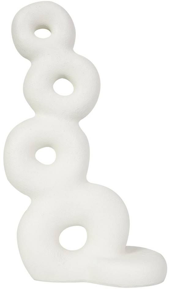 Deco Marche White Stacked Circle Ring Sculpture-1