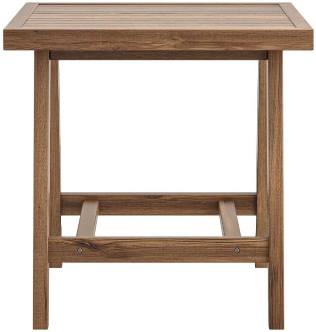 New Classic® Home Furnishings Ashton Brown Acacia Outdoor Patio End Table-2