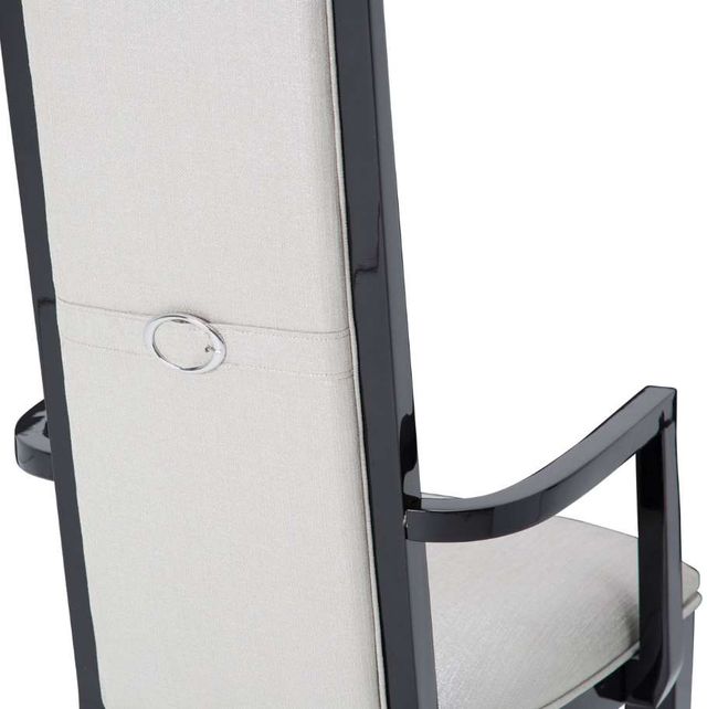 Michael Amini® Sky Tower Beige/Black Ice Arm Chair-3