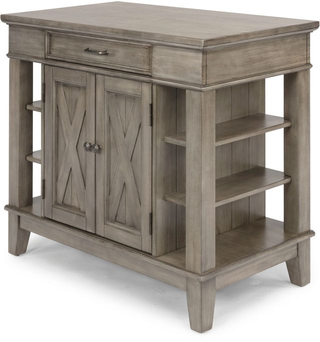 homestyles® Mountain Lodge Gray Kitchen Island-1