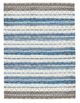 A & B Home Blue/White 5" Rug-0