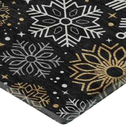 Dalyn™ Rug Company Merry & Bright MY25 Black 5'x8' Area Rug-3
