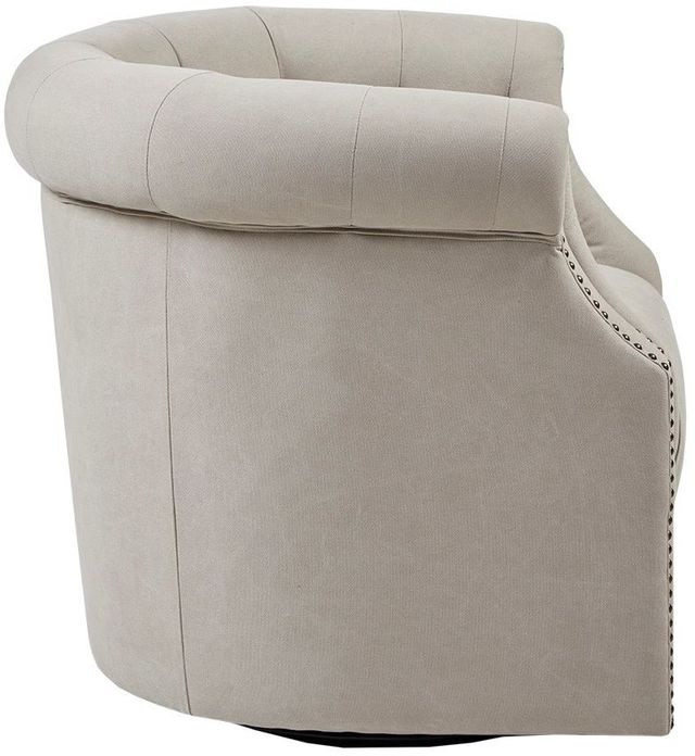 Olliix by Madison Park Beige Owen Swivel Chair-2